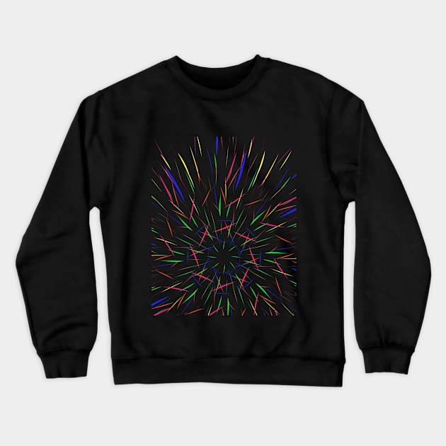 Mandala flowers abstract Crewneck Sweatshirt by Fadmel